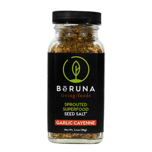 BēRUNA SEED SALT® GARLIC CAYENNE  organic  superfoods, superfruits,health keto vegan